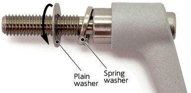 LECMS-WMiniature Plastic Clamp Levers - Spring Washer Integrated Type