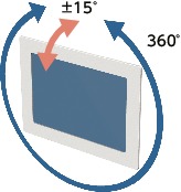 DFT-PBDisplay Mounting System - 360°rotation Type - Spring Retention