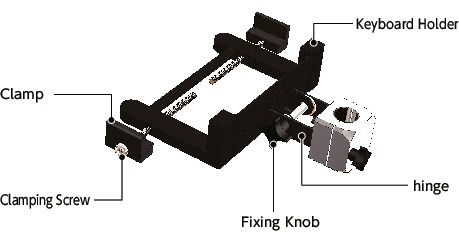 DKBR-AFKeyboard Mounting System - Single Axis Type