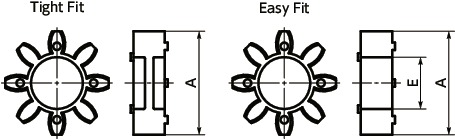 MJC-CS-EWHFlexible Coupling - Jaw-Type - Clamping Type