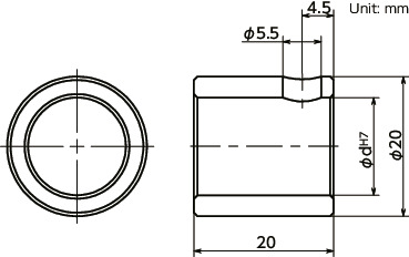 EOCL-200Collars寸法図
