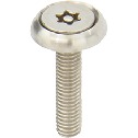 Flat Head Bolts with Hexalobular Socket (with Pin) Rosette Washer Set