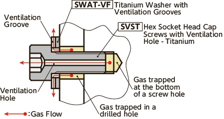 SVSTHex Socket Head Cap Screws with Ventilation Hole - Titanium