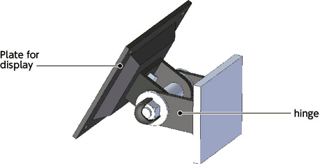 DFS-AFDisplay Mounting Systems - Single Axis Type - Clamp Lever Retention