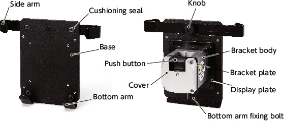DTAC-ABTablet PC Holders - Quick Positioning Type - For Aluminum Frames
