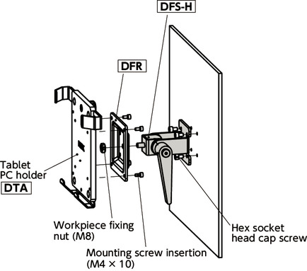 DFS-HAngle Hinge - Clamp Lever Retention