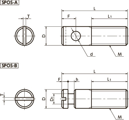 SPOS-ASpring Posts寸法図