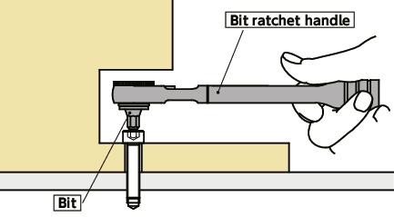 SKNBR-6.35-8SETBit Ratchet Handle Sets for Extremely Limited Access Spaces