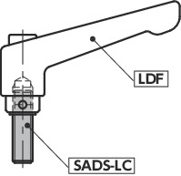 SADS-LC螺丝接头 - 左螺纹型