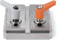 LECM-LW微型塑料夹紧手柄 - 平垫圈装入型