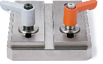 LHCM-LW微型夹紧手柄 - 平垫圈装入型 - 扁平型