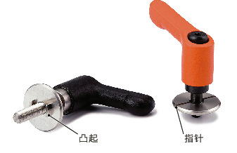 LHCMS-LWP-CR微型夹紧手柄 - 长孔用垫圈装入型 - 扁平型
