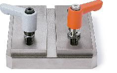 LHCMS-W微型夹紧手柄 - 弹簧垫圈装入型 - 扁平型