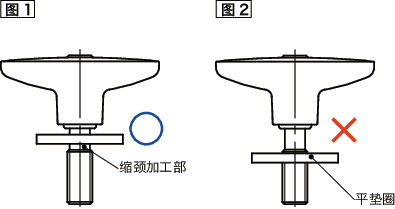 LUDM-LW塑料夹紧手柄-平垫圈装入型