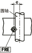 FRE圆轴夹块 - 钢制 - 嵌入型