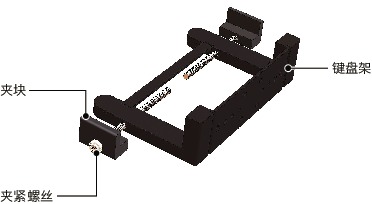 DKB-PB键盘固定零件 - 固定型