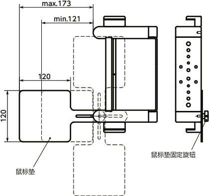 DKMP鼠标垫板寸法図