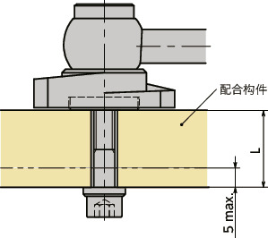 LZY-GVB-A闩锁手柄 - 横向手柄型 - 上方紧固 - 背面安装
