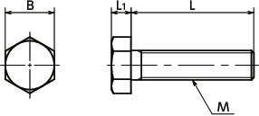 SNH六角螺栓寸法図