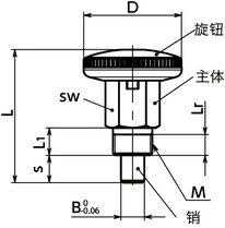 PIYS分度柱塞 - 带锁定机构 - 紧凑型寸法図