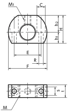 PXVS-Z分度柱塞用安装夹具寸法図