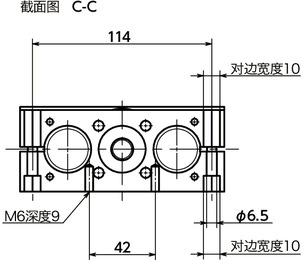 GN491-30引动器-双管型寸法図