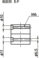 GN491-30引动器-双管型寸法図
