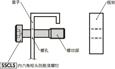 SSCLS内六角短头防脱落螺钉