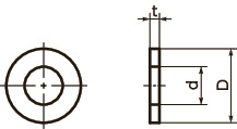SPV-W树脂垫圈（PVDF）寸法図