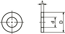 SPV-W1树脂垫圈（PVDF）寸法図