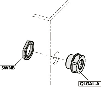 SWNB薄形管用螺母