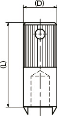 PQCM-S快接销柱塞用安装销寸法図