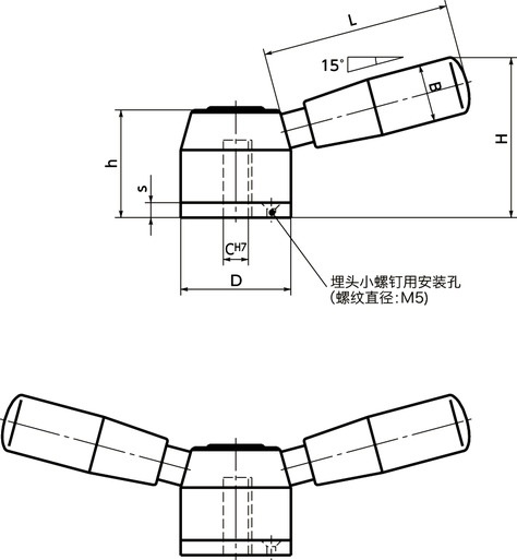 LXY-C分度构造寸法図