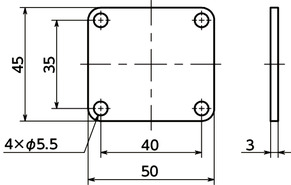 CUSB-BC底盖寸法図