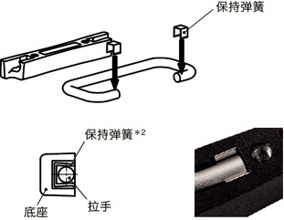 URACS不锈钢折叠式拉手