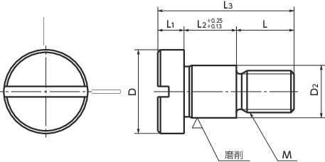 SBM肩型螺栓寸法図