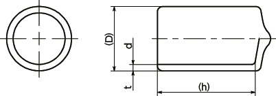 SCHT-T螺栓前端用盖帽寸法図