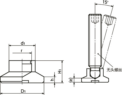 SBP止推垫寸法図