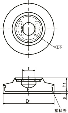 SCPS-KR止推垫寸法図