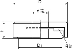 SABW带轴向轴承的垫圈寸法図