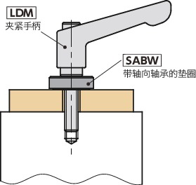 SABW带轴向轴承的垫圈