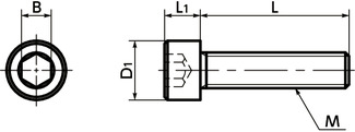 SNSMT内六角圆柱头螺栓（MAT21）寸法図