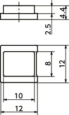 FPSC-N面板支撑夹块用T螺母寸法図